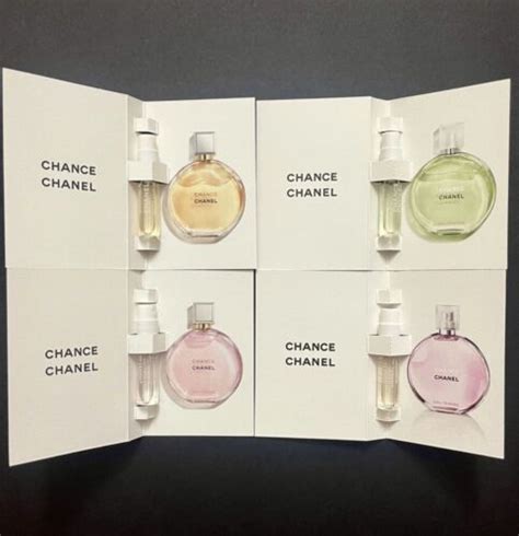 chanel chance perfume set|Chanel chance sample set.